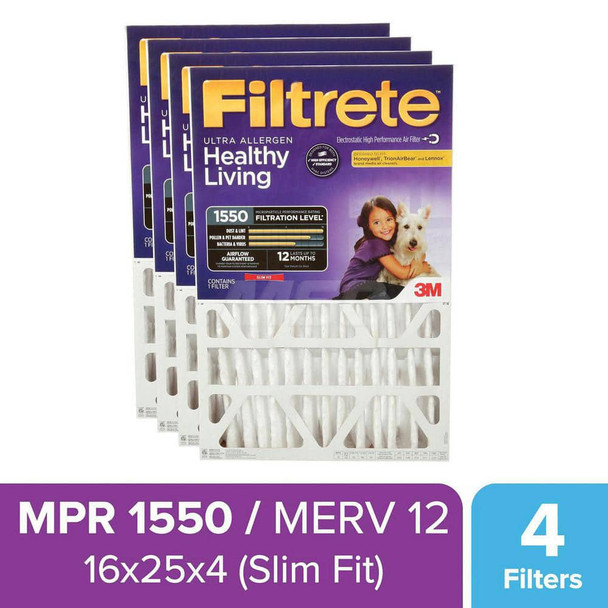 Pleated & Panel Air Filters; Filter Type: Ultra Web ; Nominal Height (Inch): 16 ; Nominal Width (Inch): 20 ; Nominal Depth (Inch): 1 ; Particle Capture Efficiency (%): 55 ; MERV Rating: 12 - 10805646