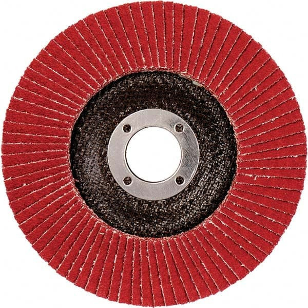 Flap Disc: 5/8-11 Hole, 60 Grit, Ceramic, Type 29 - 39181128