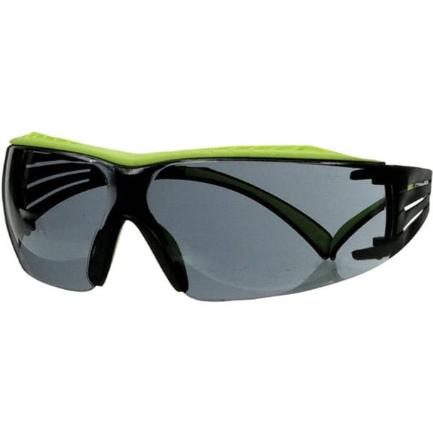 Safety Glass: Anti-Fog, Polycarbonate, Gray Lenses, Frameless, UV Protection - 94429040