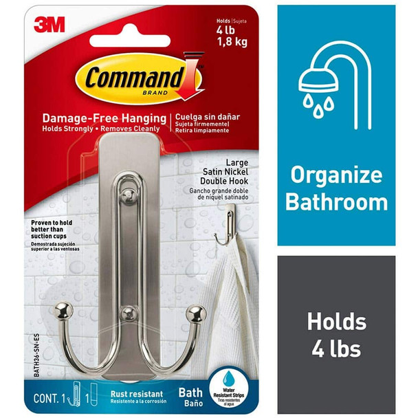 All-Purpose & Utility Hooks; Overall Length (Inch): 4-3/64 ; Material: Metal; Plastic ; Projection: 1.68in ; Projection: 1.68 (Inch); Width (Inch): 2.35in - 13929245