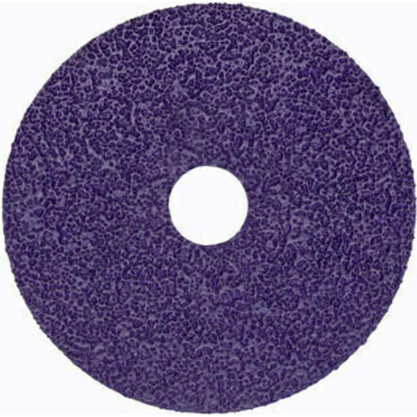 Fiber Disc: 4in Disc Dia, 7/8in Hole, 36 Grit, Ceramic - 31368830