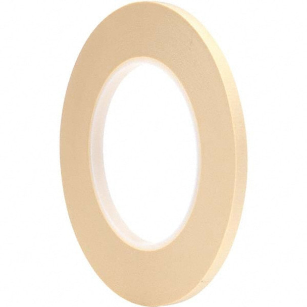 6mm Wide x 55 m Long x 5.9 mil Thick Tan Masking Tape - 16991903