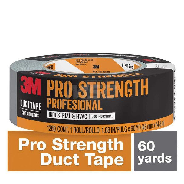 Duct & Foil Tape; Tape Type: Duct Tape ; Width (Inch): 1.88 ; Width (mm): 48.00 ; Length Range: 36 yd. - 71.9 yd. ; Material Type: HDPE ; Color/Pattern: Gray - 20391686