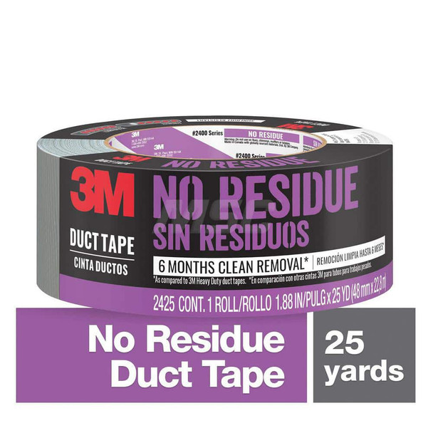 Duct & Foil Tape; Tape Type: Duct Tape ; Width (Inch): 1.88 ; Width (mm): 48.00 ; Length Range: 12 yd. - 35.9 yd. ; Material Type: HDPE ; Color/Pattern: Black; Gray - 20391488