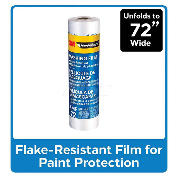 Masking & Painters Tape; Tape Type: Masking Film ; Material Type: HDPE ; Width (Inch): 72 ; Length (Meters): 27.400 ; Length (yd): 30.00 ; Color: Transparent - 20391629