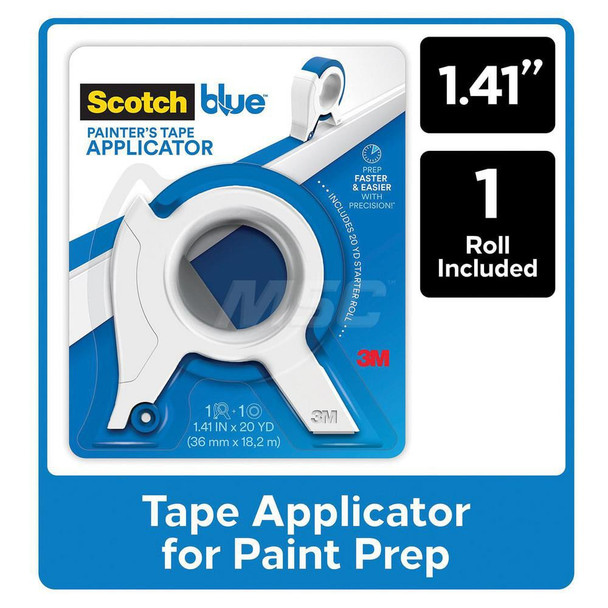 Handheld Tape Dispensers; Style: Applicator ; Tape Core Diameter: 3 ; Additional Information: Includes 1 Starter Roll: 1.41in x 20Yd White - 20391694