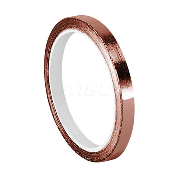 Duct & Foil Tape; Tape Type: EMI Shielding Tape; Foil Tape ; Width (Inch): 1/2 ; Length Range: 6 yd. - 11.9 yd. ; Material Type: Copper Foil ; Color/Pattern: Copper ; Thickness (mil): 3.5000 - 20709820