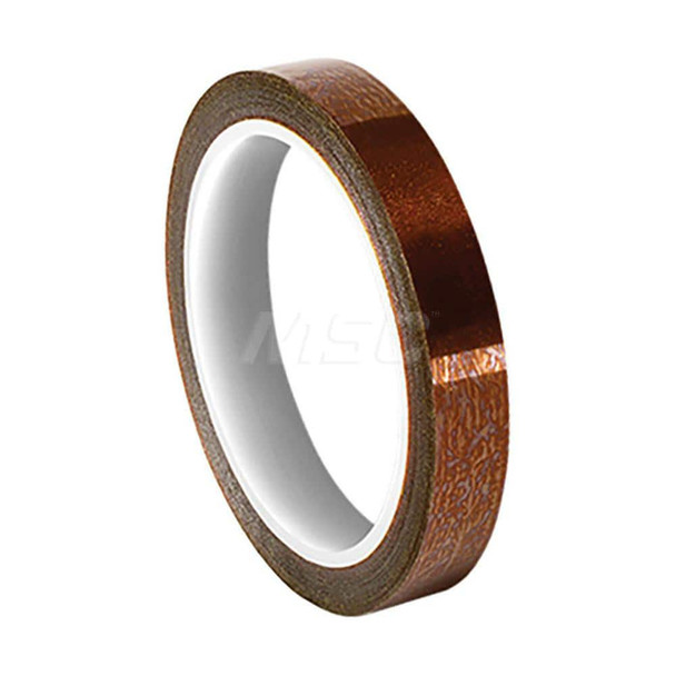 Film Tape; Material Type: Polyimide Film ; Thickness (mil): 2.5000 ; Color: Amber ; Adhesive Material: Silicone ; Width (Inch): 1 ; Length (Feet): 108.000 - 20713863