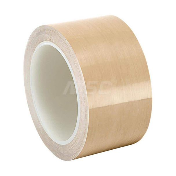 Film Tape; Material Type: PTFE Film ; Thickness (mil): 4.0000 ; Color: Brown ; Adhesive Material: Rubber ; Width (Inch): 12 ; Length (Feet): 15.000 - 20718235