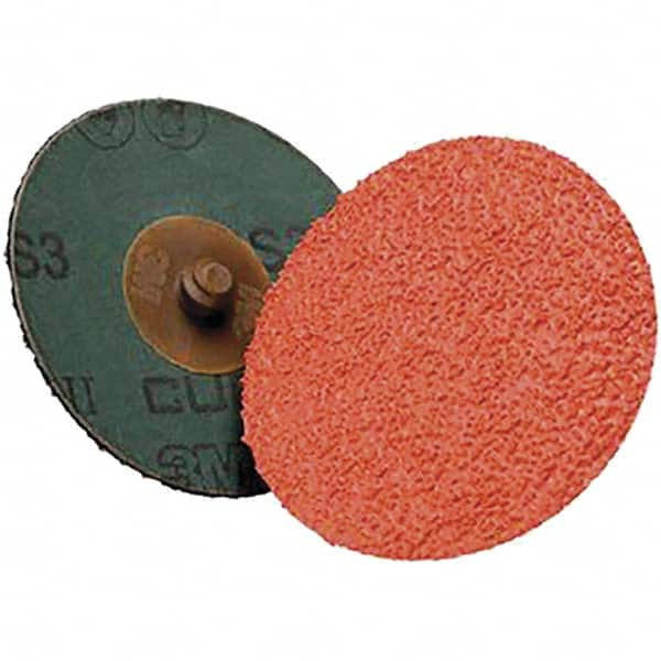 Quick-Change Disc: 4in Disc Dia, 36 Grit, Ceramic, Coated - 32318982