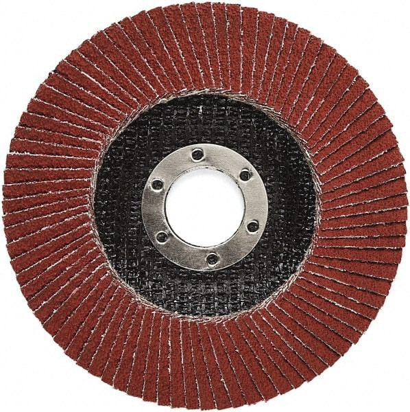 Flap Disc: 5/8-11 Hole, 40 Grit, Ceramic, Type 27 - 49006745