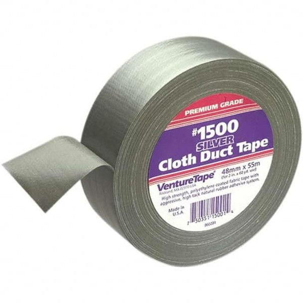 55m x 48mm x 10 mil Silver Polyethylene Cloth Duct Tape - 38972956