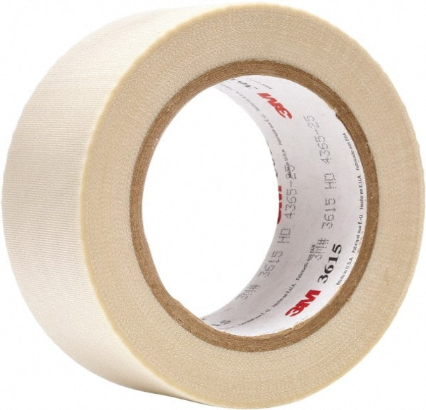 36 Yd Long x 2in Wide, White Silicone Glass Cloth Tape - 68180447