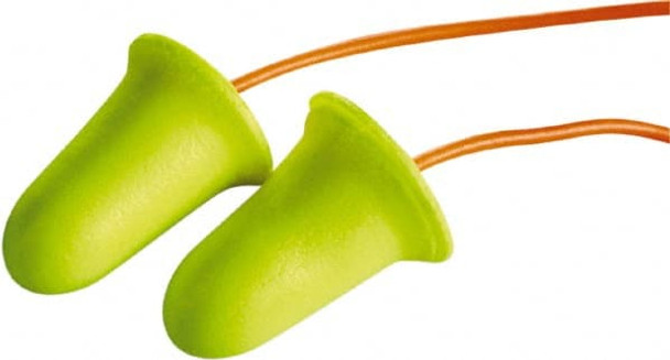 Pack of 1000, Disposable Corded 33 dB Bell Shaped Earplugs - 70229349