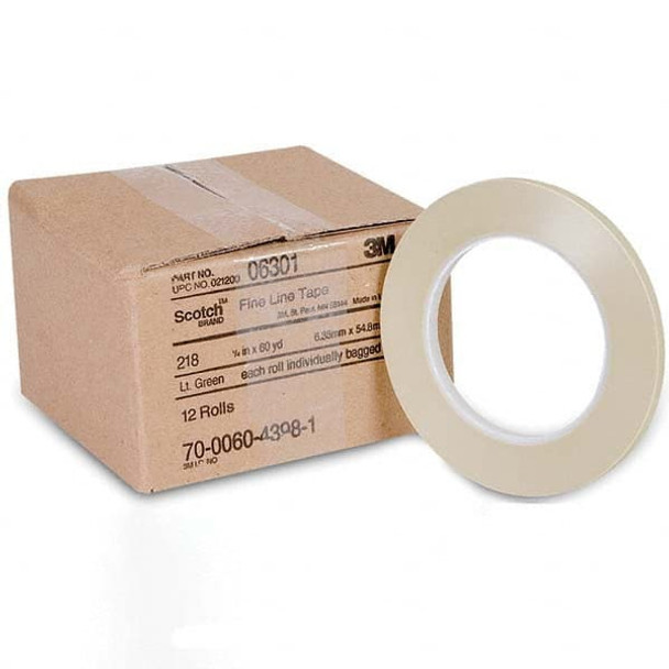3/16in Wide x 60 Yd Long x 5 mil Thick Green Masking Tape - 85406635