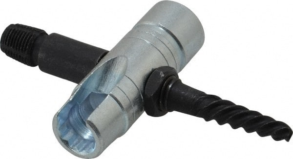 Grease Fitting Extractors, Installers & Cleaners; Type: Grease Fitting Extractor ; Straight or Angled Head: Straight & Angled ; Extractor Tap Rethreads: 1/8-27 ; Extractor Hex Size (Inch): 3/8; 7/16 ; Extractor Hex Size (mm): 9; 11 - 3245214