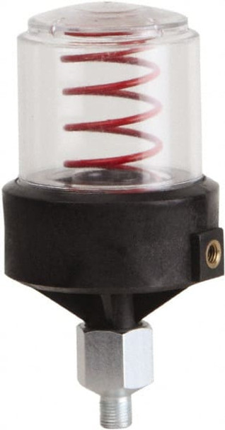 1 Ounce Reservoir Capacity, 1/8 NPT Thread, Polycarbonate, Spring-Loaded, Grease Cup and Lubricator - 35102748