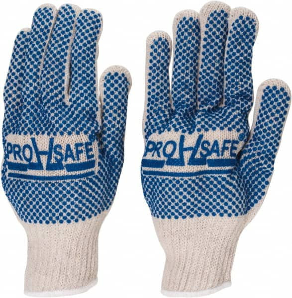 General Purpose Work Gloves: Large, Polyvinylchloride Coated, Cotton Blend - 257683