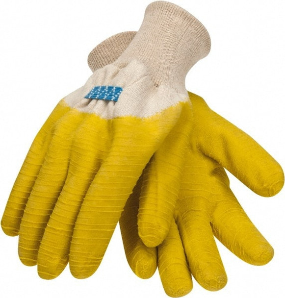General Purpose Work Gloves: Large, Latex Coated, Jersey - 269779