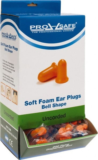 200 Pairs Disposable, Uncorded, 32 dB Earplugs - 743500