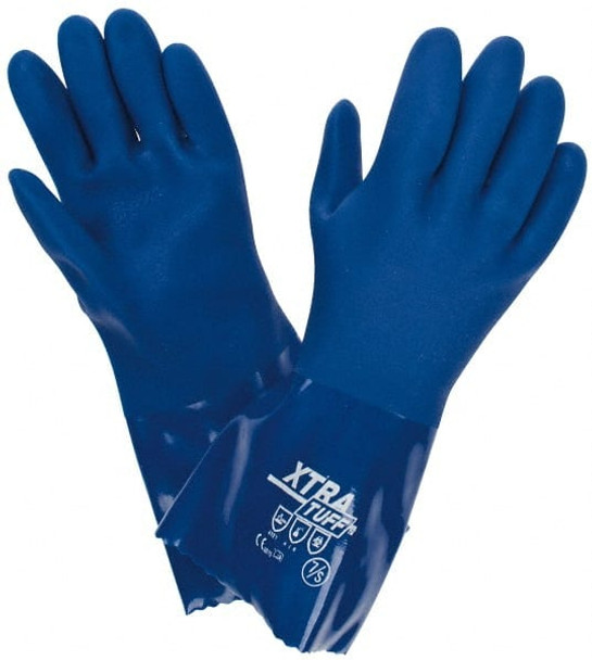 Chemical Resistant Gloves: Small, Polyvinylchloride, Supported - 1326412