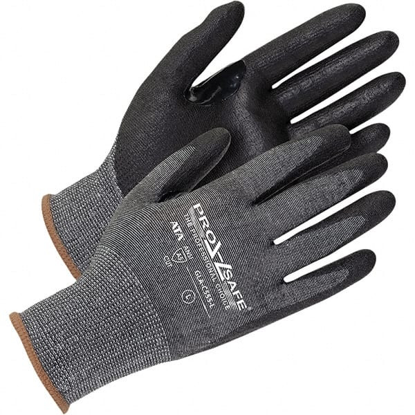 Cut & Abrasion-Resistant Gloves: Size L, ANSI Cut A5, Micro-Foam Nitrile, ATA & HPPE - 12807350