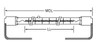 USHIO QIH480-3650/S Quartz Infrared Heat (QIH) Lamp