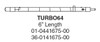 Whelen Turbo 64 Strobe 6 Inch Bulb - TURBO64