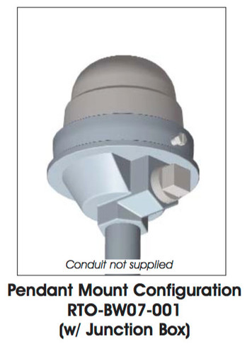 Dialight SafeSite Series LED White Visual Signal - Pendant Mount / Juction Box - RTODW07001