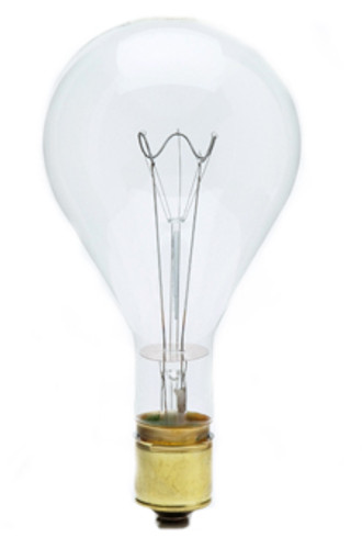 1000PS52/CL/MOG Pear Shaped, Mogul Base Incandescent Light Bulb (E39)