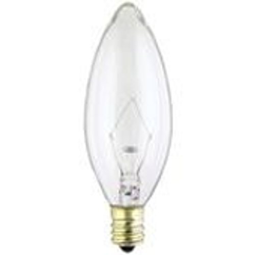 Westinghouse B10 60 Watt Clear (2700K) E12 (Candelabra) Base Incandescent Decorative Light Bulb 0402700