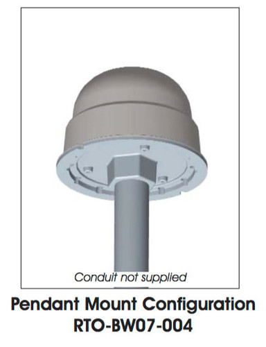 Dialight SafeSite Series LED White Visual Signal - Pendant Mount - RTOBW07004