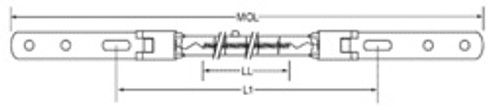 USHIO QIH240-2000/VB Quartz Infrared Heat (QIH) Lamp