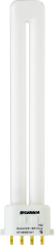 DULUX 9W single compact fluorescent lamp with 4-pin base