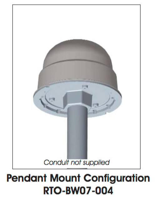 Dialight SafeSite Series LED White Visual Signal - Pendant Mount - RTODW17004