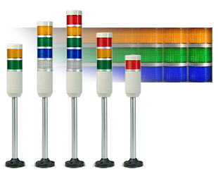 Tomar LED Microstack Steady-on & Flashing Beacon Warning Lights