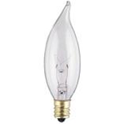 Westinghouse 15CA8/CB/130 Flame Tip Candelabra Base Incandescent Light Bulb
