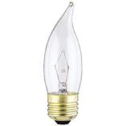 Westinghouse 25CA10/CD2 Flame Tip Standard Base Incandescent Light Bulb