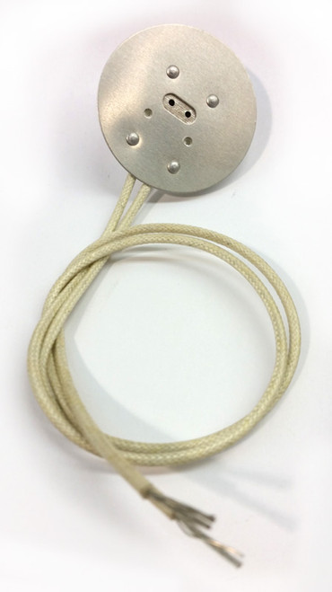 GN-80-1668 Porcelain Halogen Round Analog Socket; 12" Leads; GX5.3 Base, For GN590 and EXT Lamp