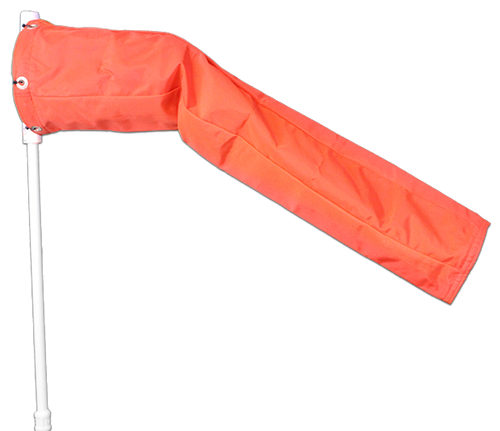 Aviation Windsock - 8" X 36" Orange nylon windsock