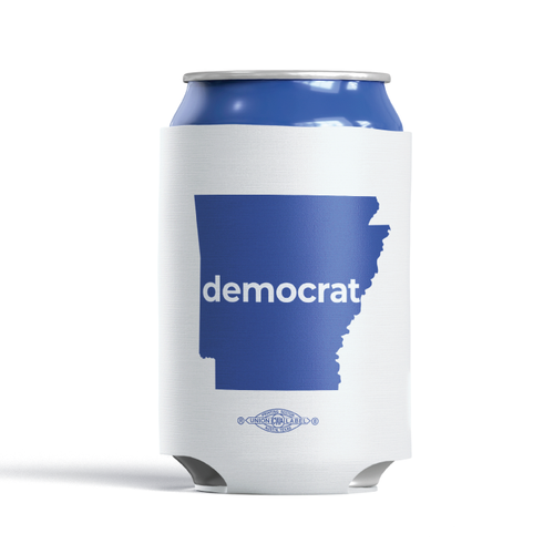 Democrat - State (White Can Cooler)