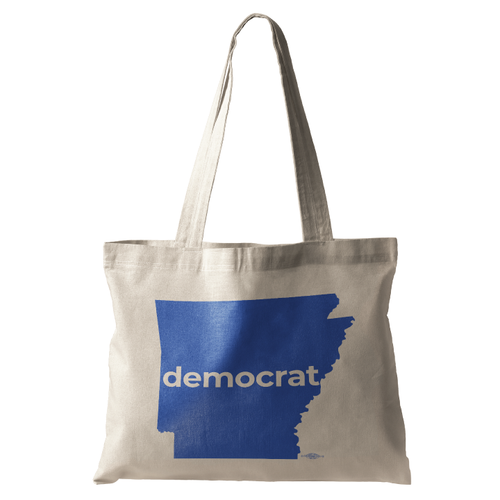 Democrat - State (Natural Canvas Tote)