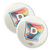 D Logo - Progressive Flag (2.25" Pin-Back Button -- Pack of Two!)