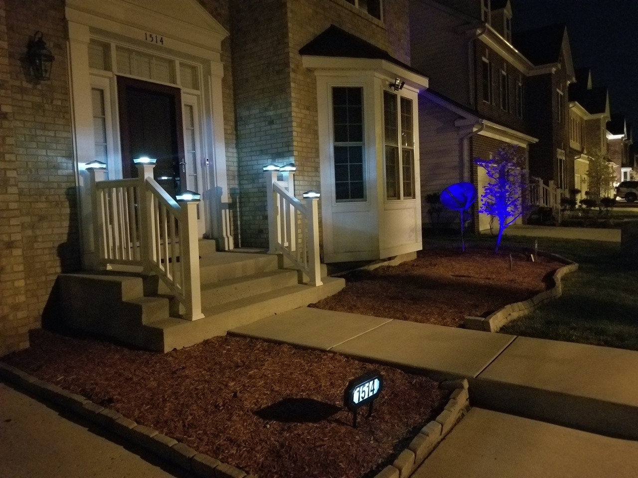 Solar Deck Post Cap Lights 6x6 Black, Custom LED Colors & Finishes