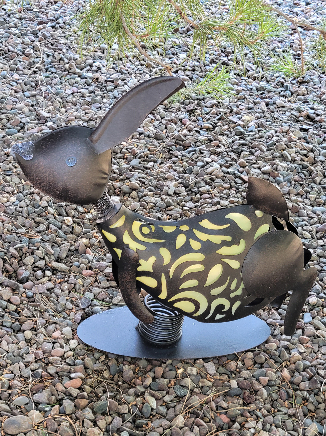 Bunny Rabbit Solar Light Named Sprinter | 18 Inches Long