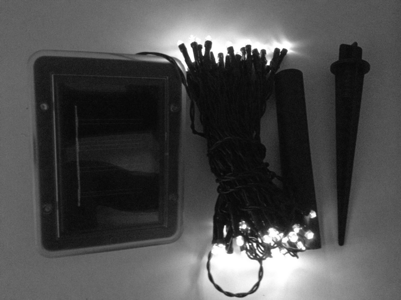Solar Powered String Lights 60 White LED Solar Fairy Lights