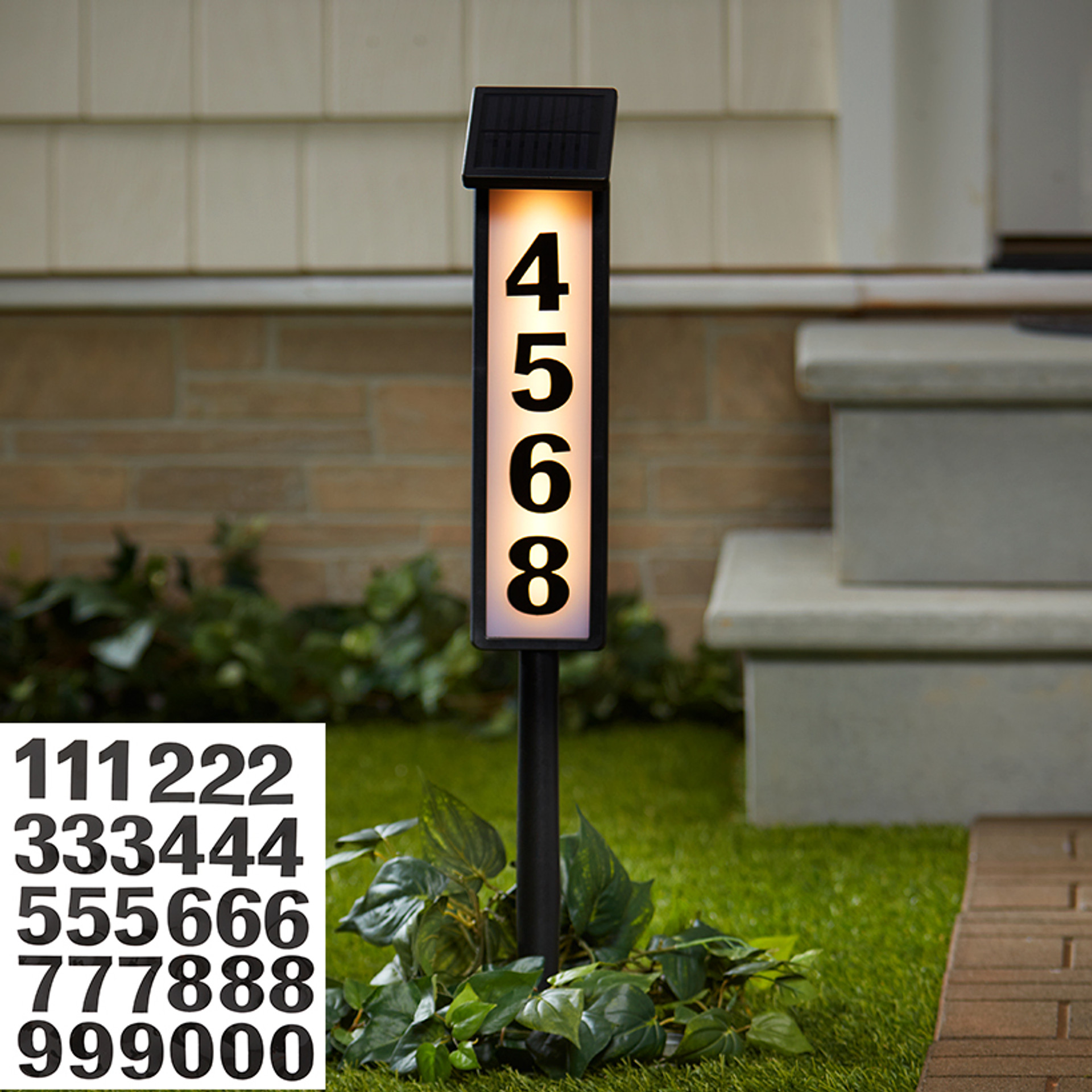 Solar Address Lights Solar House Number Frog Address Sign