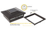 Solar fence post cap lights include a reversible mounting base to fit your 5x5 and 5.5x5.5 posts. The solar fence post light out of the box will fit your 6x6 fence posts.