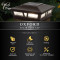Oxford solar fence post cap light has so many great features including no electricity or wiring required, fitting 3 different sizes of post caps for you to match lighting, and automatic lighting of your fence line when the sun sets.
