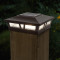 6x6 solar fence post lights have a Dark Brown satin finish and will fit Vinyl, PVC and Wood posts.